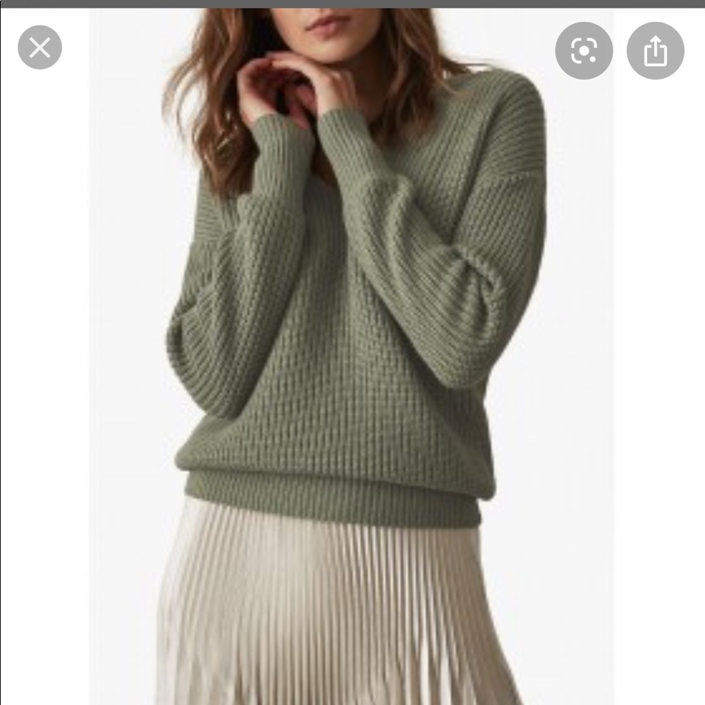 Reiss audrey v neck rib sweater